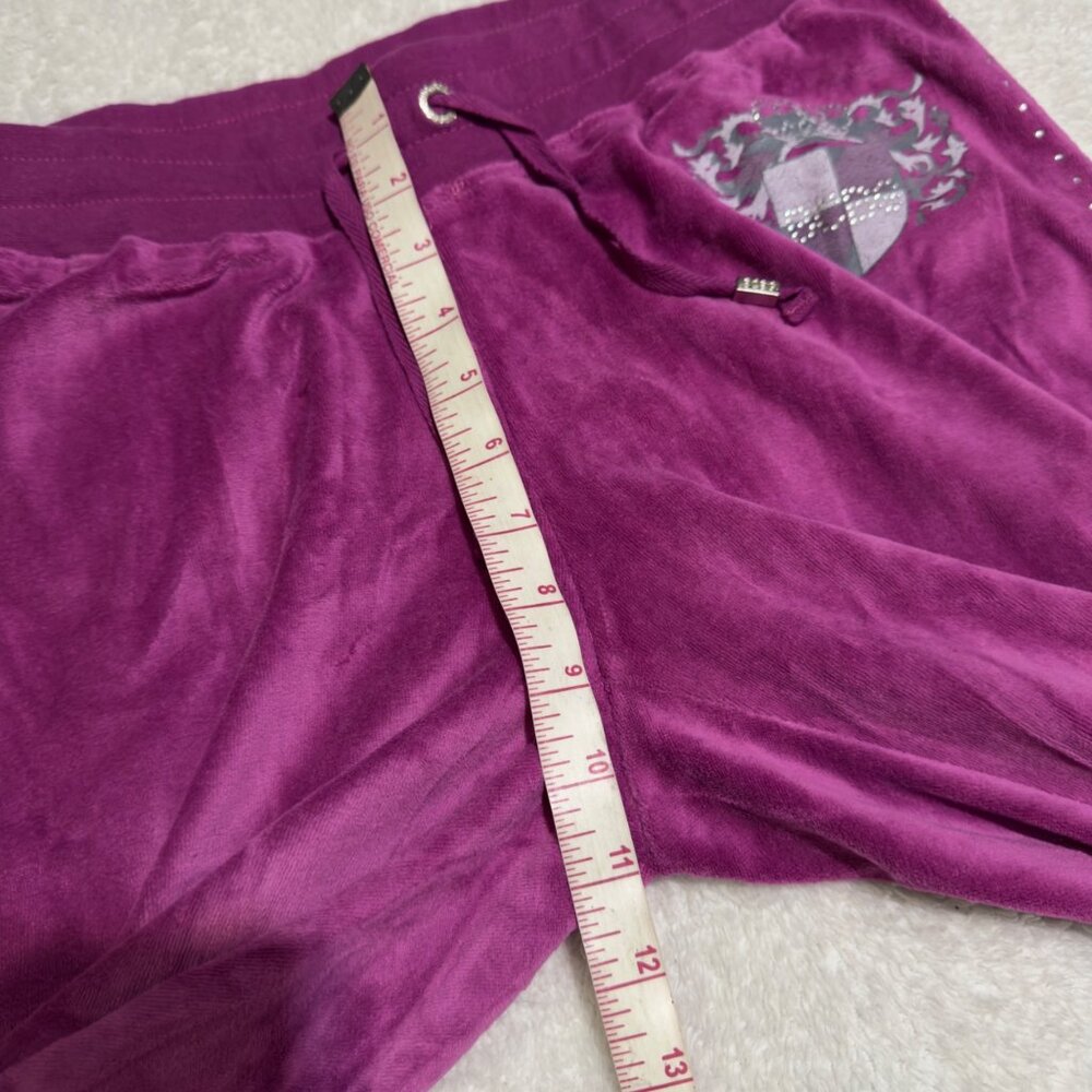 BCBG Max Azria Maternity Velour Tracksuit Set With Hoodie & Pants  Small purple - Picture 7 of 16